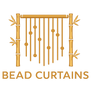 Logo of bead curtains with bamboo design on a white background